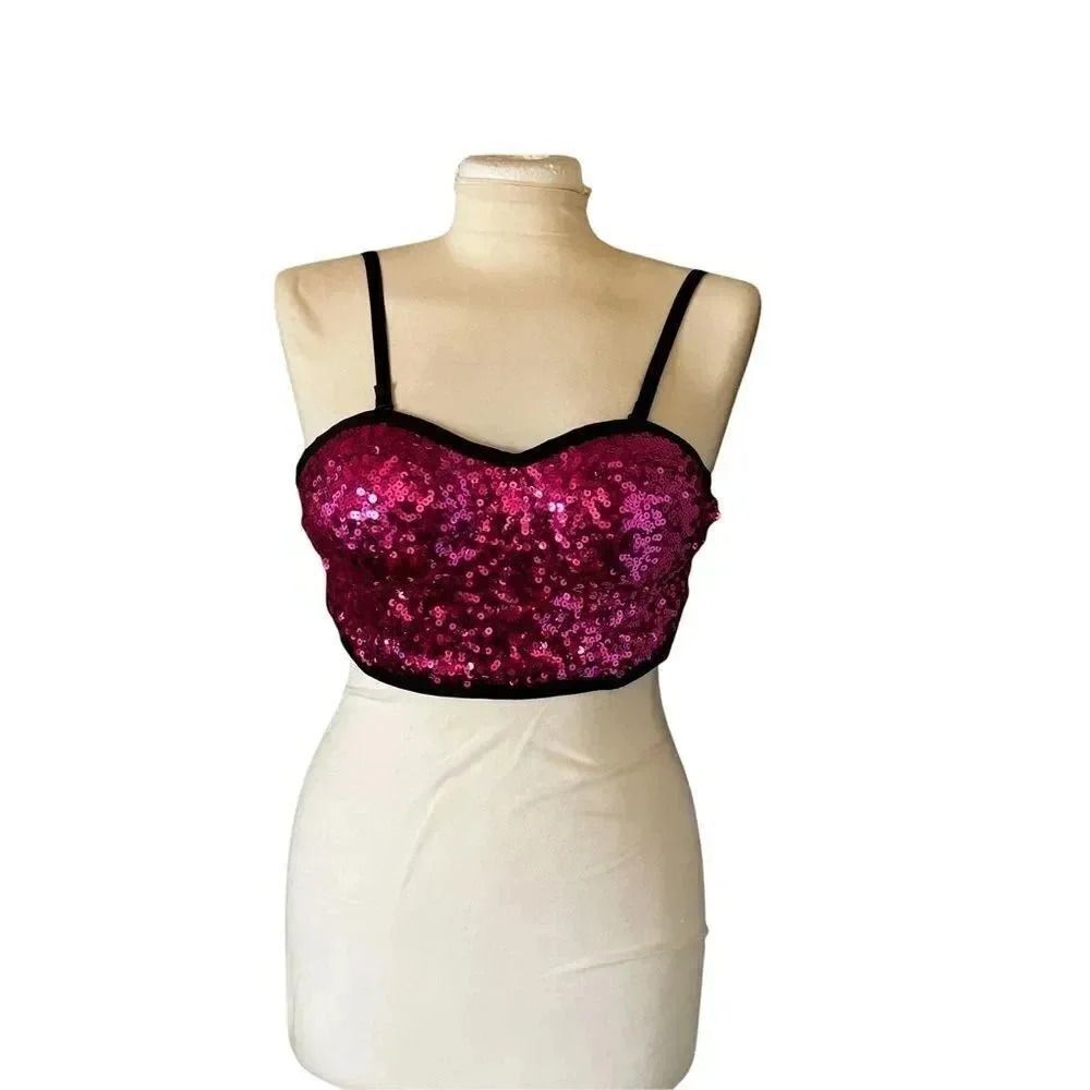 🌸Balera Sequins Women’s‎ Top Fuchsia Size PA(XS/0-2)🌸